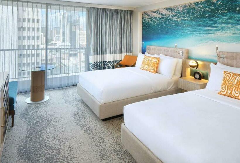 اتاق استاندارد با 2 تخت دوبل, Outrigger Waikiki Beachcomber