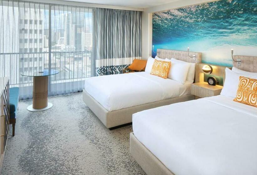اتاق استاندارد با 2 تخت دوبل, Outrigger Waikiki Beachcomber