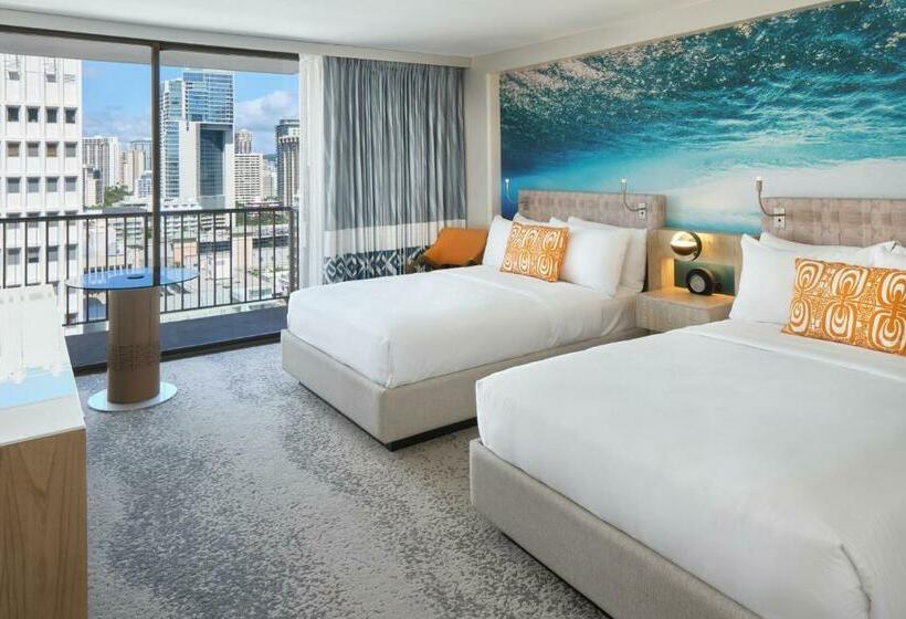 اتاق استاندارد با 2 تخت دوبل, Outrigger Waikiki Beachcomber