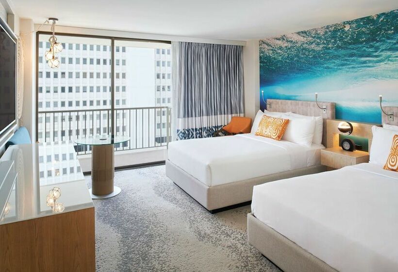 اتاق استاندارد با 2 تخت دوبل, Outrigger Waikiki Beachcomber