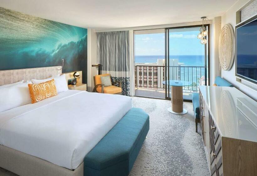 اتاق لوکس با تخت بزرگ, Outrigger Waikiki Beachcomber