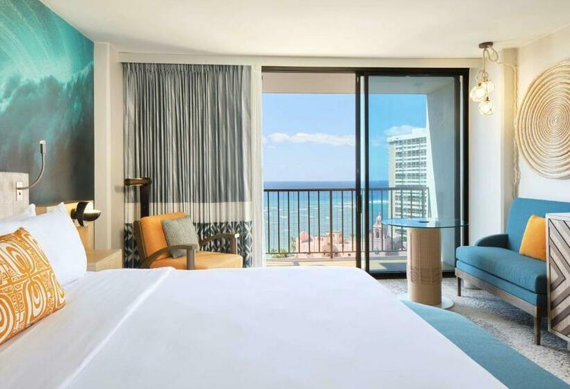 اتاق لوکس با تخت بزرگ, Outrigger Waikiki Beachcomber