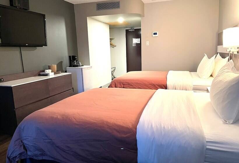 Номер Стандарт 2 Двуспальные Кровати, Auberge De La Gare