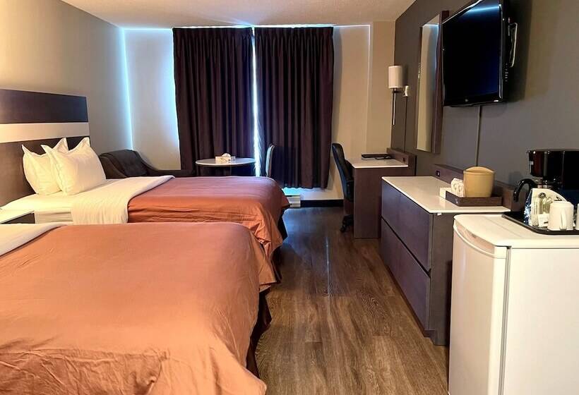 Номер Стандарт 2 Двуспальные Кровати, Auberge De La Gare