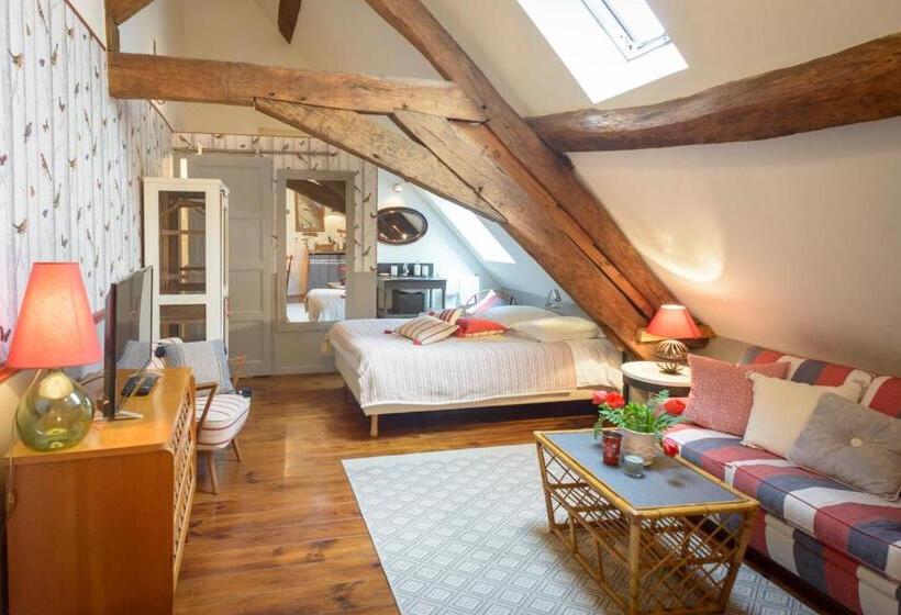 آپارتمان 1 خوابه با تراس, Maison Le Village   Maison D’hôtes
