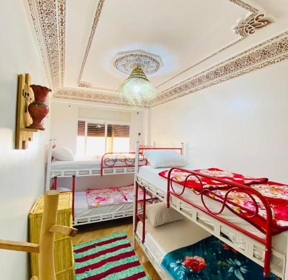 共用房间的床, Azoul Surf Hostel Taghazout