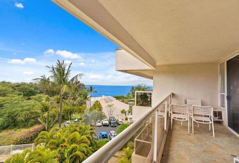 Апартаменты Deluxe 1 Спальня Боковой Вид на Море, Aston At The Maui Banyan