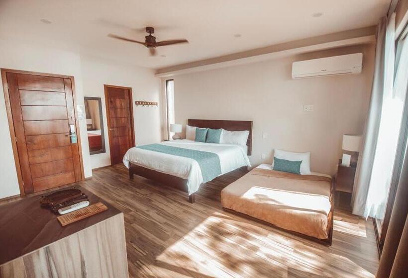 景色の見えるスイートルーム, Mbh Maya Bacalar Hotel Boutique
