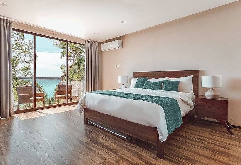 Suite with lake view, Mbh Maya Bacalar Hotel Boutique