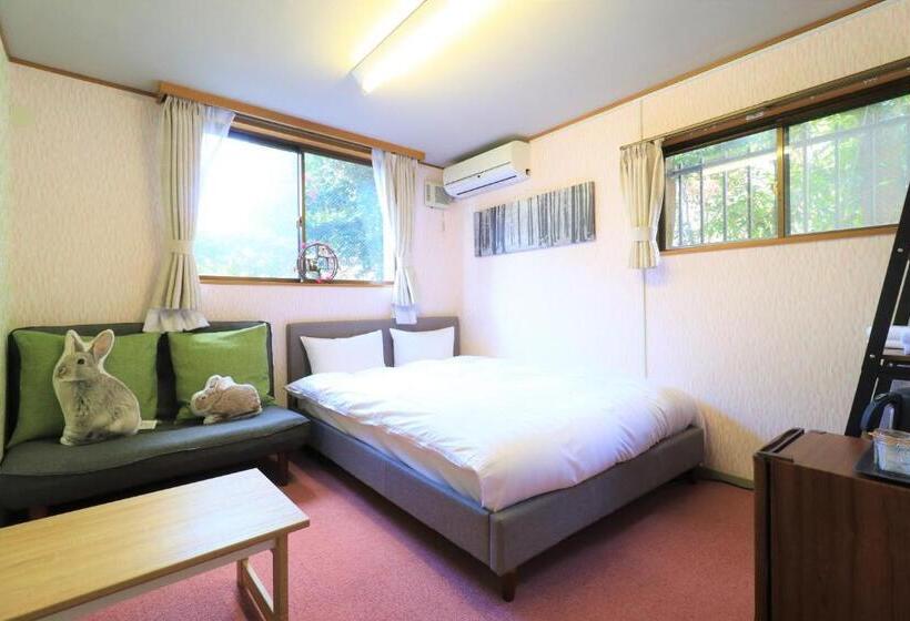 غرفة قياسية حمام مشترك, Onsen & Garden Asante Inn