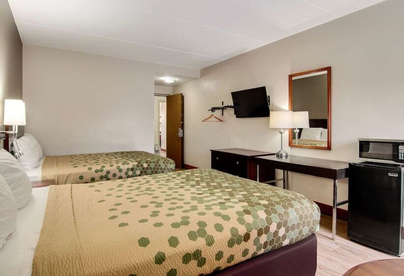 带2个双人床的标准工作室, Econo Lodge Cadillac
