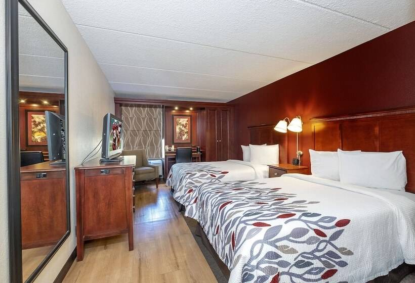 Номер Стандарт 2 Двуспальные Кровати, Red Roof Inn Meriden