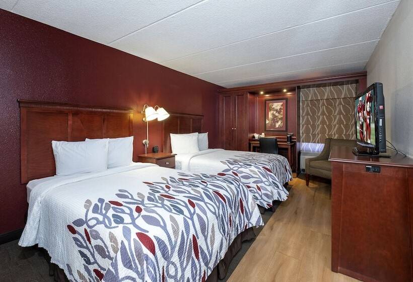 Номер Стандарт 2 Двуспальные Кровати, Red Roof Inn Meriden