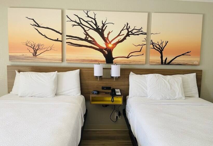 带2个双人床的标准工作室, Days Inn By Wyndham Killeen Fort Hood