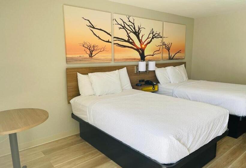 带2个双人床的标准工作室, Days Inn By Wyndham Killeen Fort Hood