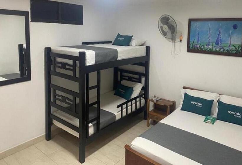 اتاق استاندارد چهار تخته, Ayenda 1618 Hotel Colon Rodadero