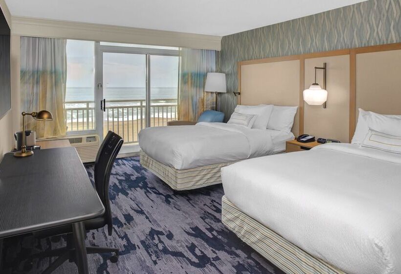 اتاق استاندارد با 2 تخت دوبل, Fairfield Inn & Suites By Marriott Virginia Beach Oceanfront