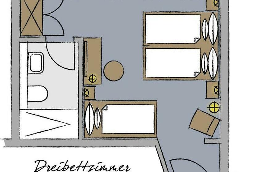 Номер Стандарт Трехместный, Stadtrandzimmer