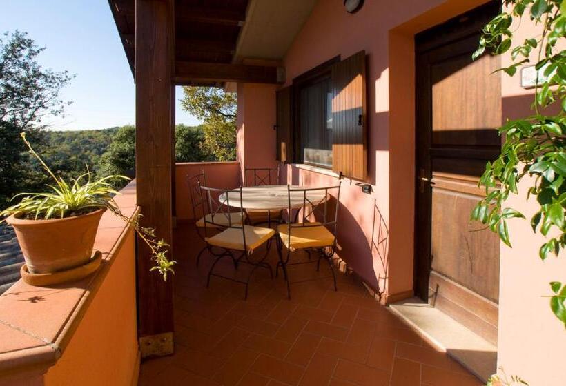 Апартаменты 1 Спальня Вид на Бассейн, Agriturismo Poggio Corbello