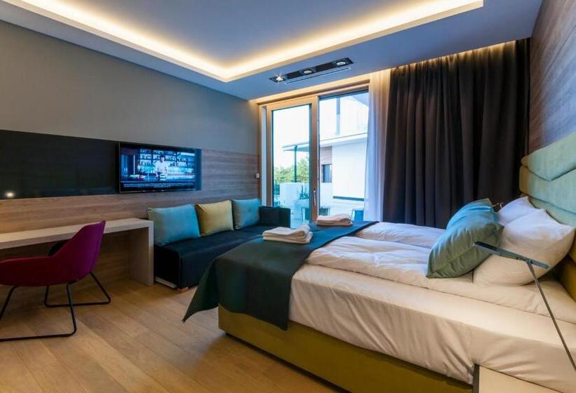 Люкс Deluxe Кровать Кинг, Przystań Mechelinki  Marina Del Mar