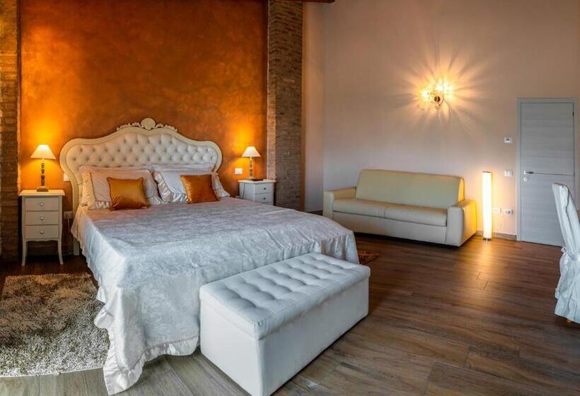 اتاق لوکس با تخت بزرگ, Agriturismo Le Fontanelle Da Valente