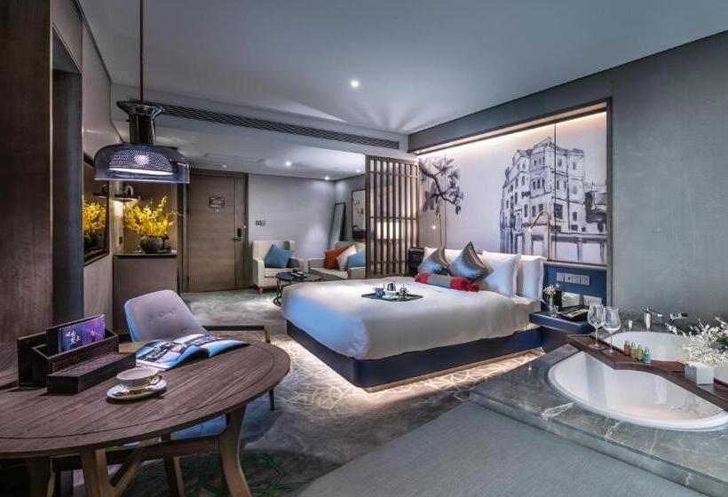 اتاق دلوکس با تخت کینگ و چشم‌انداز, Guangzhou Elegant