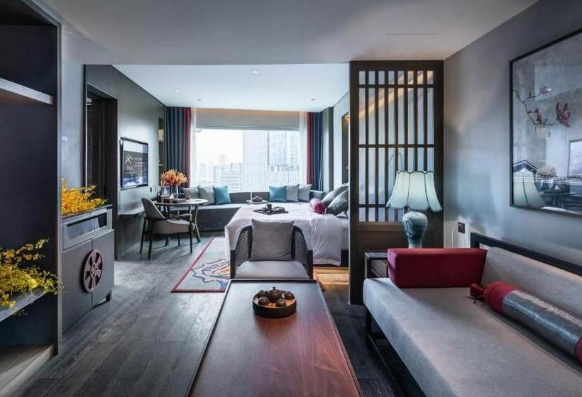 اتاق دلوکس با تخت کینگ و چشم‌انداز, Guangzhou Elegant