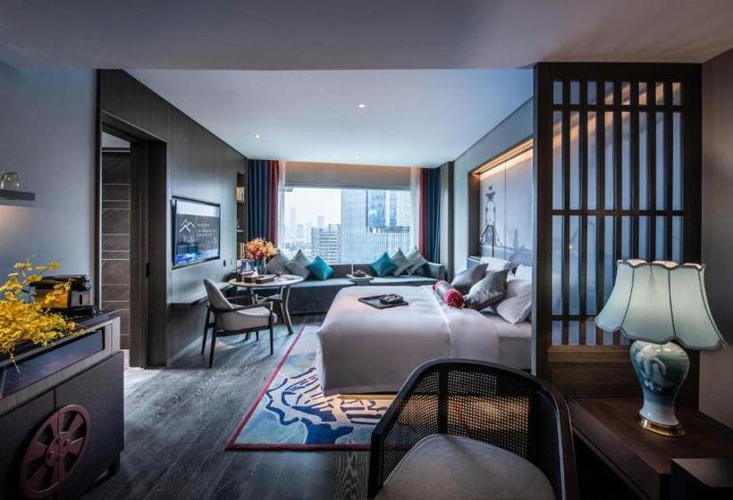 اتاق دلوکس با تخت کینگ و چشم‌انداز, Guangzhou Elegant