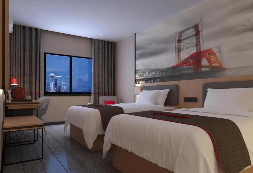 Family Room, Thank Inn Chain Hotel Yangzhou Grand Canal Museum Dongguan Street