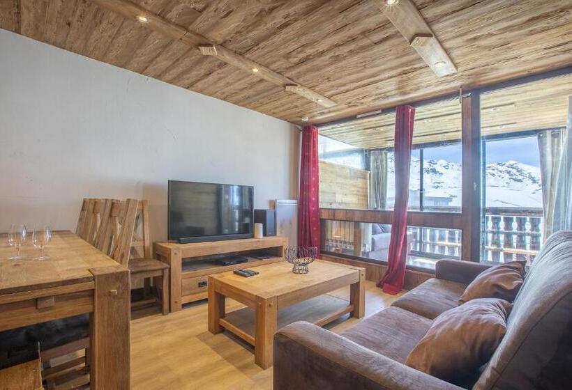 آپارتمان 1 خوابه با چشم‌انداز, Résidence Le Sérac  Val Thorens