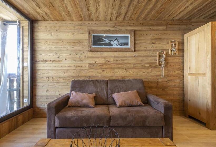 آپارتمان 1 خوابه با چشم‌انداز, Résidence Le Sérac  Val Thorens