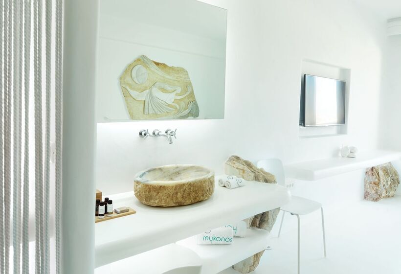 디럭스 룸 바다 전망, Mykonos Bay Resort & Villas
