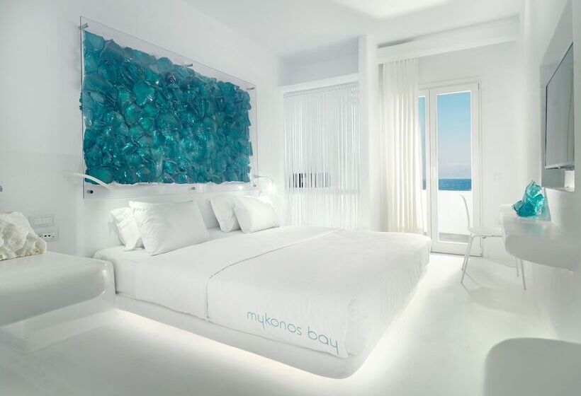 디럭스 룸 바다 전망, Mykonos Bay Resort & Villas