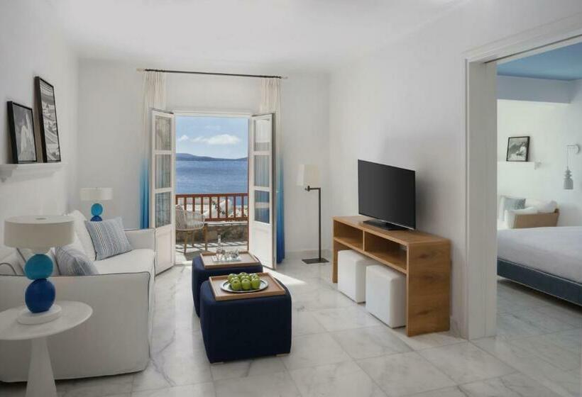 带海景的高级套房, Mykonos Grand Hotel & Resort