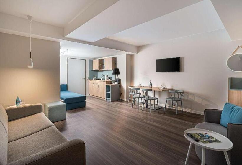 １ベッドルームのデラックスアパートメント, Elaya Hotel Oberhausen Ehemals Ana Living Oberhausen By Arthotel Ana