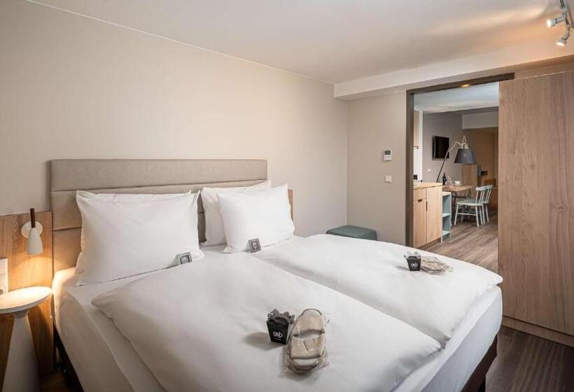 Апартаменты Deluxe 1 Спальня, Elaya Hotel Oberhausen Ehemals Ana Living Oberhausen By Arthotel Ana