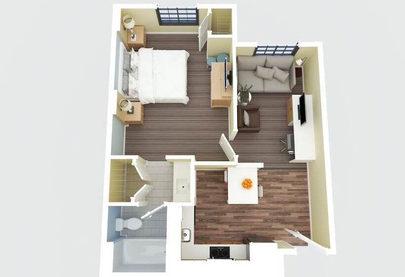 스탠다드 스튜디오 더블 침대, Staybridge Suites Columbia   Baltimore, An Ihg