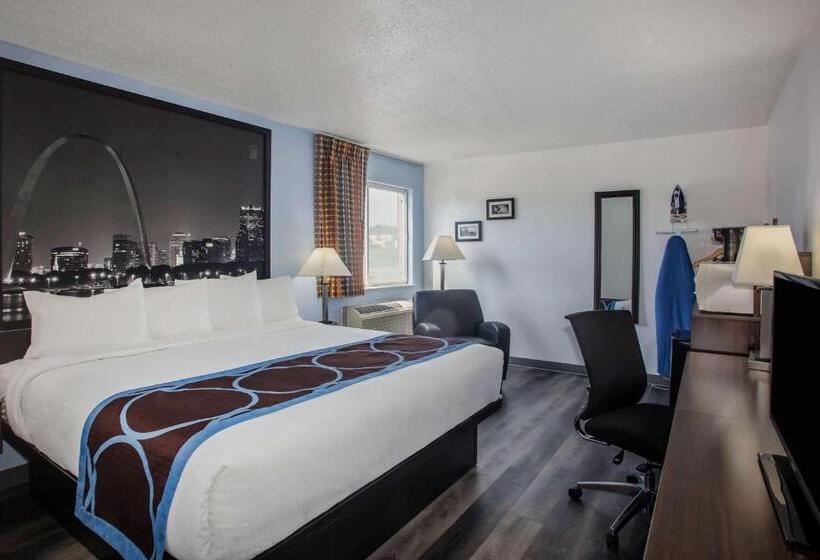 장애인을 위한 킹사이즈 침대 스탠다드 룸, Super 8 By Wyndham Washington