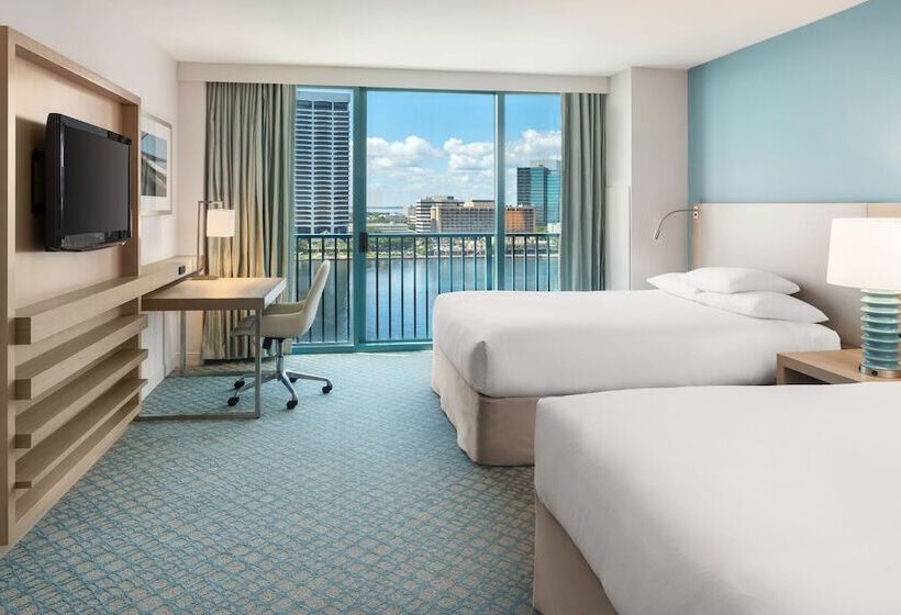 带2个双人床的标准工作室, Hyatt Regency Jacksonville Riverfront