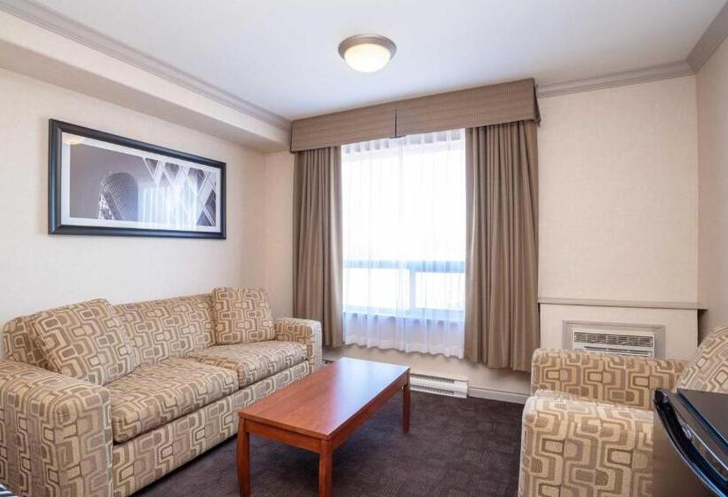 ２ダブルベッドのスタンダードルーム, Sandman Hotel & Suites Winnipeg Airport