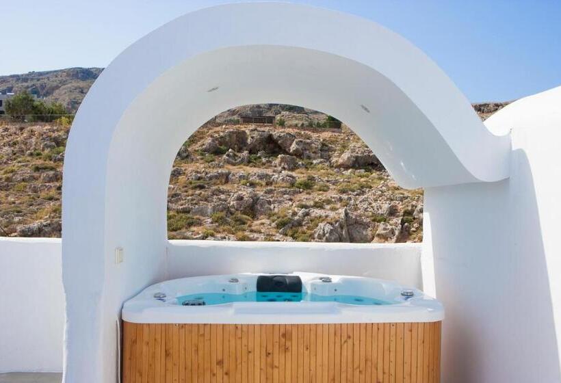 Suite mit Hydromassage, Lindos Sun