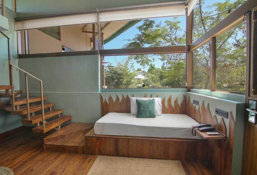 带阳台的豪华间, Tadoba Jungle Camp