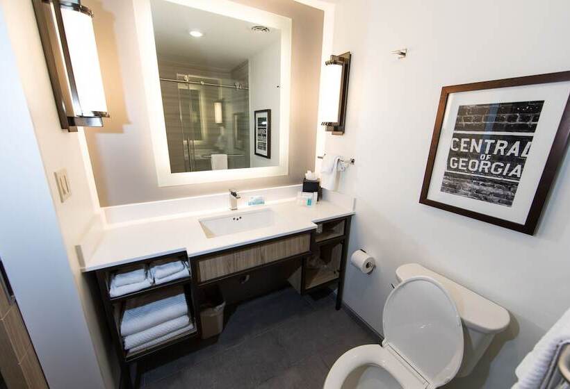 חדר סטנדרט מיטה זוגית, Hilton Garden Inn Savannah Historic District