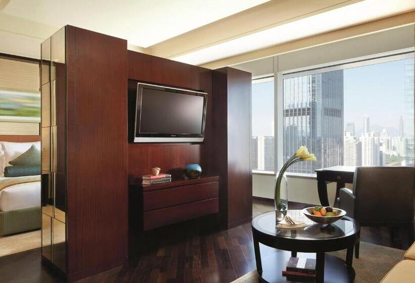 Club Room King Bed, The Ritz Carlton, Shenzhen, Nearby Futian Cbd, Convention & Exhibition Center, Futian Railway Statio