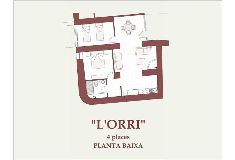 Apartament 1 Dormitor cu Priveliști, Can Bonada