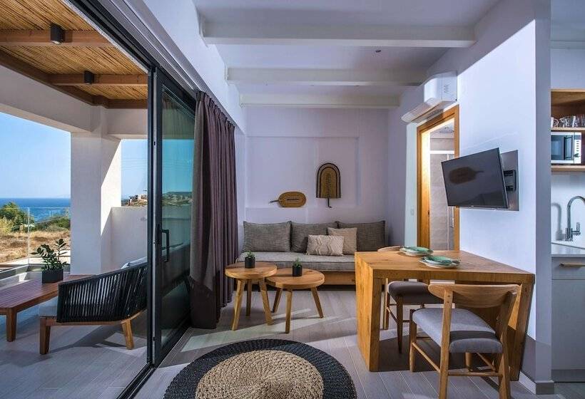 1 Bedroom Deluxe Apartment Sea View, Irida Hotel Agia Pelagia