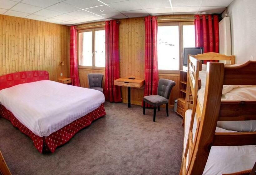 اتاق استاندارد چهار تخته, Le Val Chavière