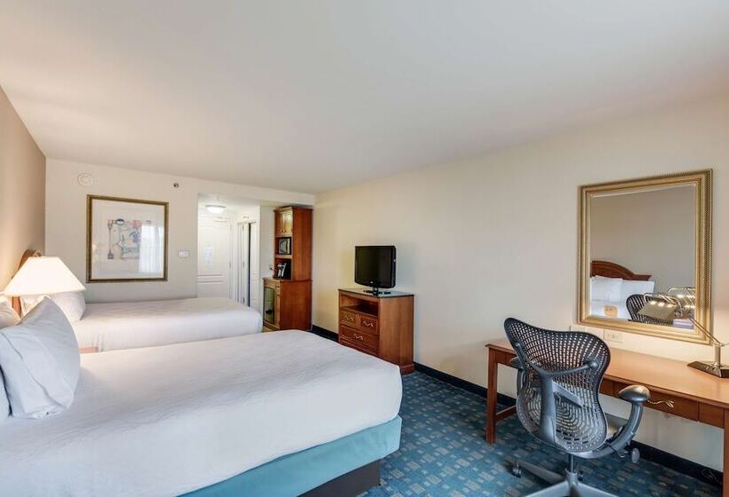 Номер Стандарт 2 Двуспальные Кровати, Hilton Garden Inn Suffolk Riverfront