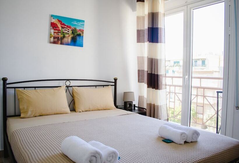 اتاق استاندارد با بالکن, Nikolakakis Rooms Lavrio