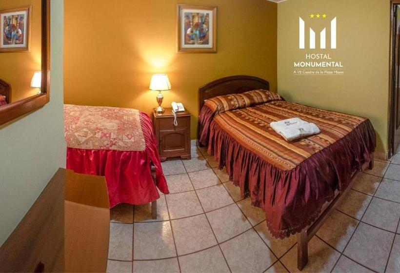 اتاق استاندارد سه نفره, Hostal Monumental A Media Cuadra De La Plaza Mayor